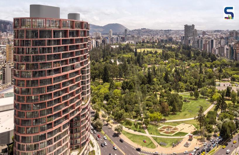 Red Pigmented Concrete Facade Adorns BIG’s Latest EPIQ Skyscraper in Quito | Ecuador